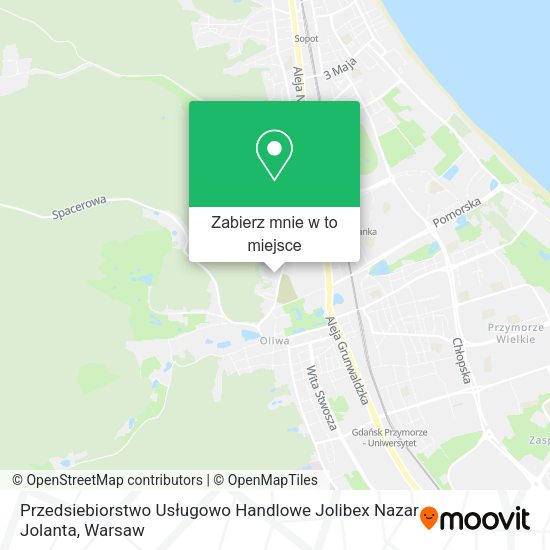 Mapa Przedsiebiorstwo Usługowo Handlowe Jolibex Nazar Jolanta