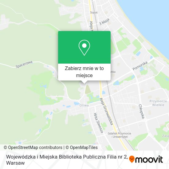 Mapa Wojewódzka i Miejska Biblioteka Publiczna Filia nr 2