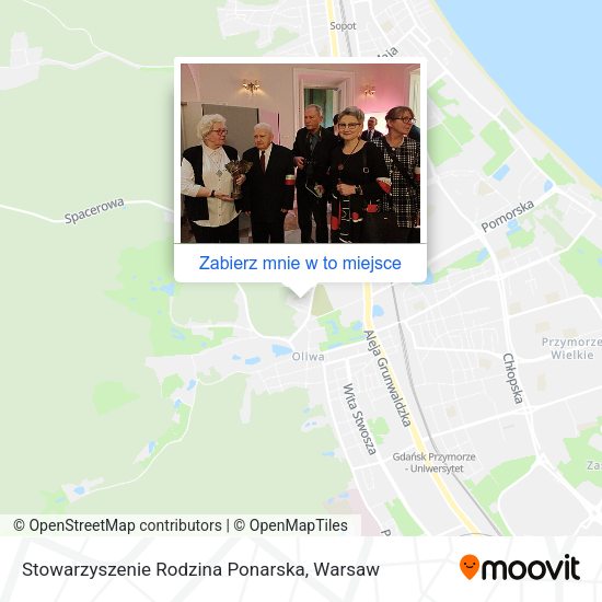 Mapa Stowarzyszenie Rodzina Ponarska