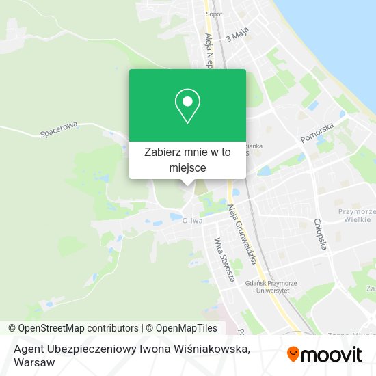 Mapa Agent Ubezpieczeniowy Iwona Wiśniakowska