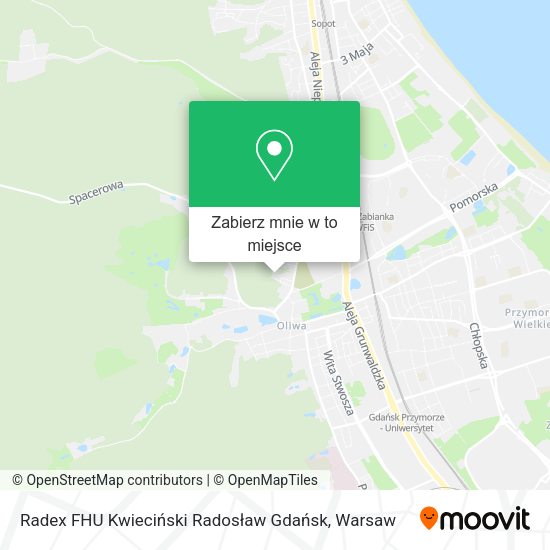 Mapa Radex FHU Kwieciński Radosław Gdańsk