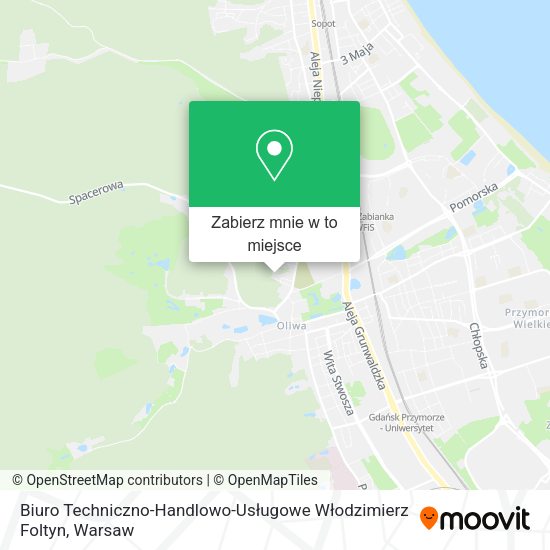 Mapa Biuro Techniczno-Handlowo-Usługowe Włodzimierz Foltyn