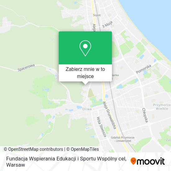 Mapa Fundacja Wspierania Edukacji i Sportu Wspólny cel