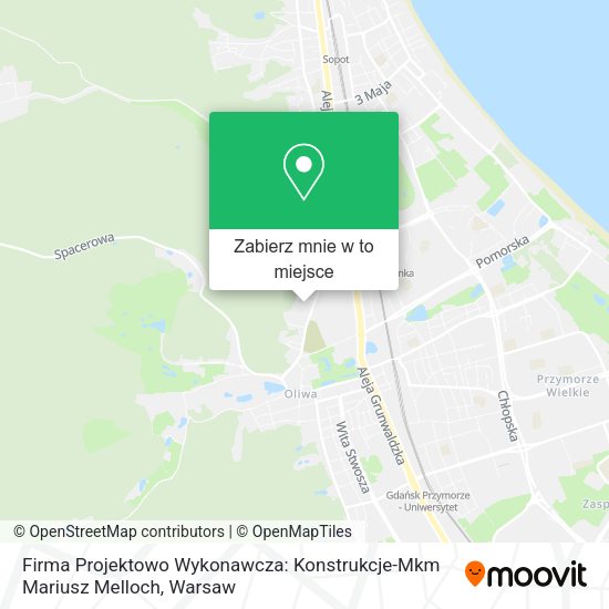 Mapa Firma Projektowo Wykonawcza: Konstrukcje-Mkm Mariusz Melloch