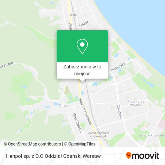 Mapa Henpol sp. z O.O Oddział Gdańsk