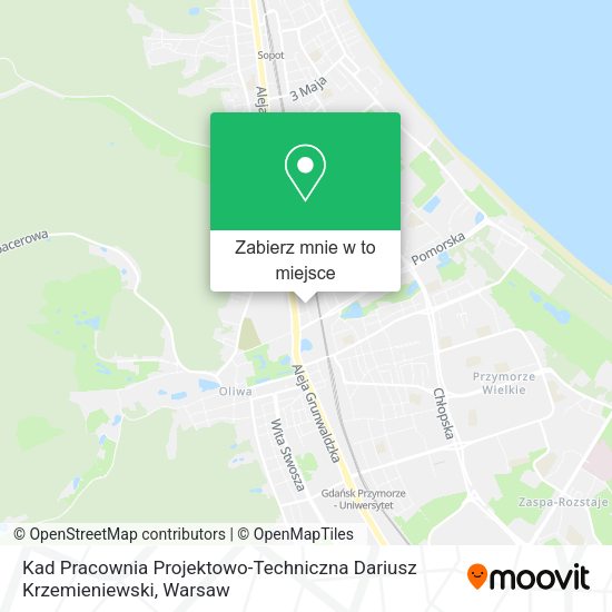 Mapa Kad Pracownia Projektowo-Techniczna Dariusz Krzemieniewski