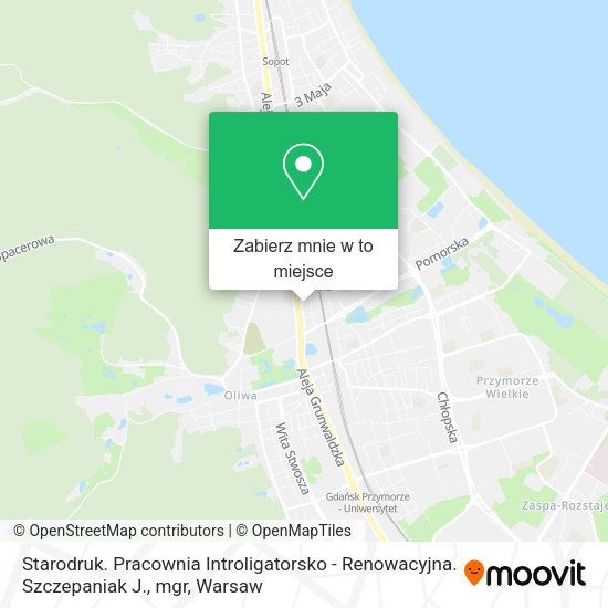 Mapa Starodruk. Pracownia Introligatorsko - Renowacyjna. Szczepaniak J., mgr