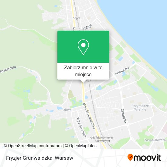 Mapa Fryzjer Grunwaldzka