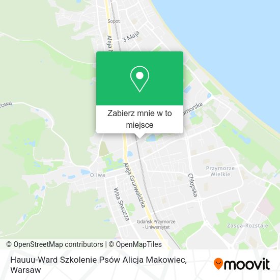 Mapa Hauuu-Ward Szkolenie Psów Alicja Makowiec