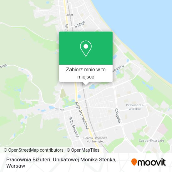 Mapa Pracownia Biżuterii Unikatowej Monika Stenka