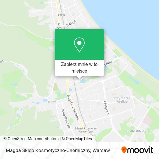 Mapa Magda Sklep Kosmetyczno-Chemiczny