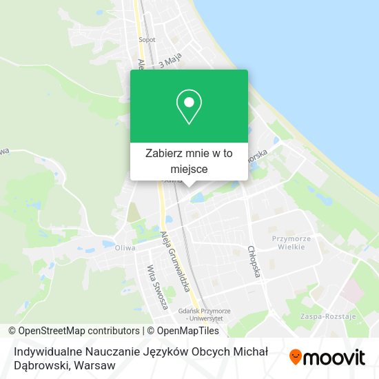 Mapa Indywidualne Nauczanie Języków Obcych Michał Dąbrowski