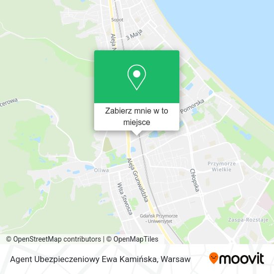 Mapa Agent Ubezpieczeniowy Ewa Kamińska