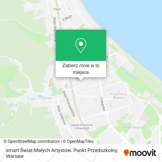 Mapa smart Świat Małych Artystów. Punkt Przedszkolny