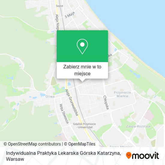 Mapa Indywidualna Praktyka Lekarska Górska Katarzyna