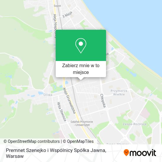 Mapa Premnet Szenejko i Wspólnicy Spółka Jawna