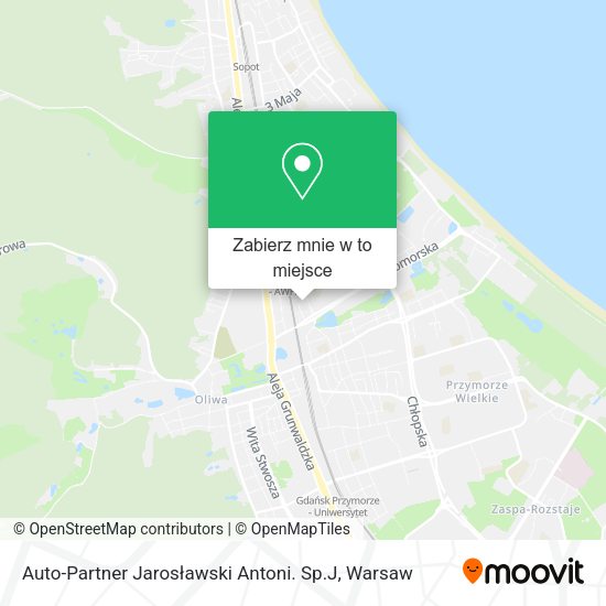 Mapa Auto-Partner Jarosławski Antoni. Sp.J