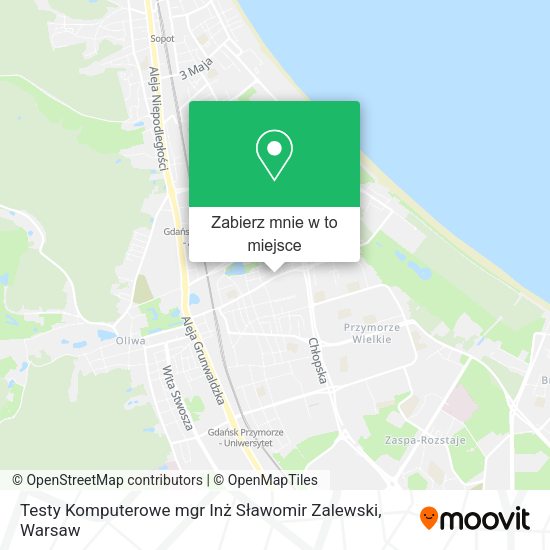 Mapa Testy Komputerowe mgr Inż Sławomir Zalewski