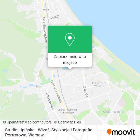 Mapa Studio Lipińska - Wizaż, Stylizacja i Fotografia Portretowa