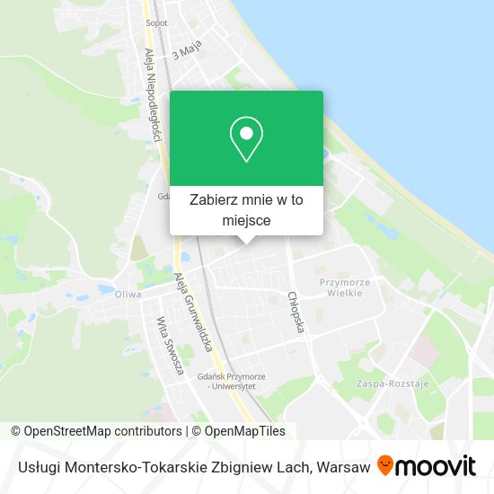 Mapa Usługi Montersko-Tokarskie Zbigniew Lach