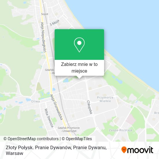 Mapa Złoty Połysk. Pranie Dywanów, Pranie Dywanu