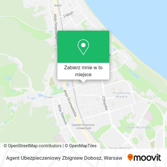 Mapa Agent Ubezpieczeniowy Zbigniew Dobosz