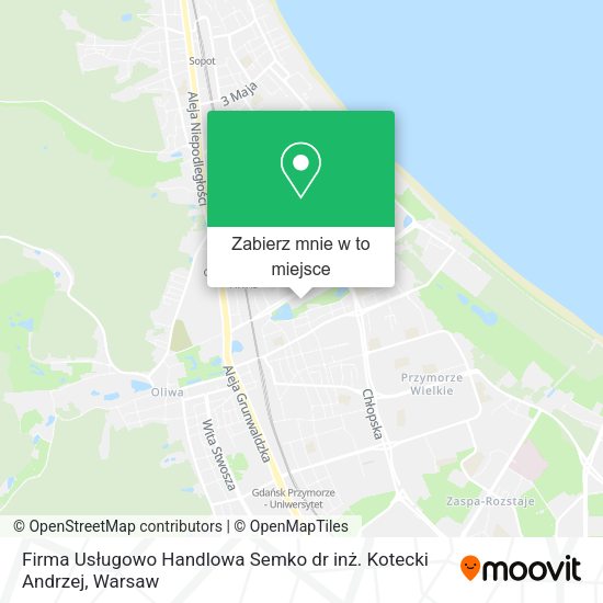 Mapa Firma Usługowo Handlowa Semko dr inż. Kotecki Andrzej