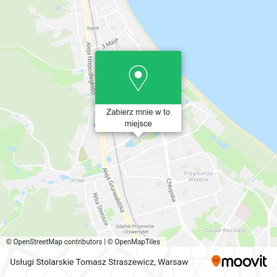 Mapa Usługi Stolarskie Tomasz Straszewicz