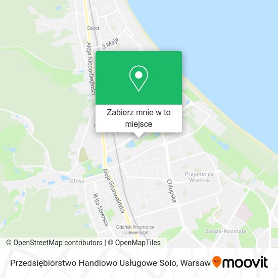 Mapa Przedsiębiorstwo Handlowo Usługowe Solo