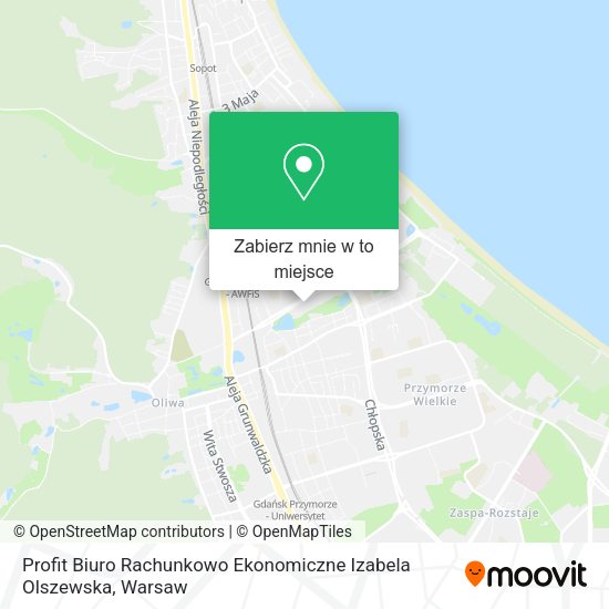 Mapa Profit Biuro Rachunkowo Ekonomiczne Izabela Olszewska