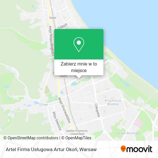 Mapa Artel Firma Usługowa Artur Okoń