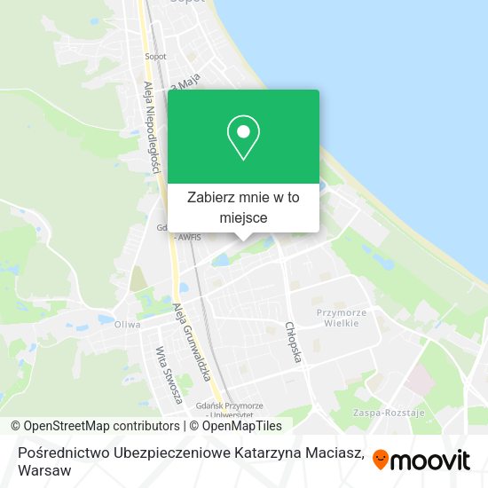 Mapa Pośrednictwo Ubezpieczeniowe Katarzyna Maciasz