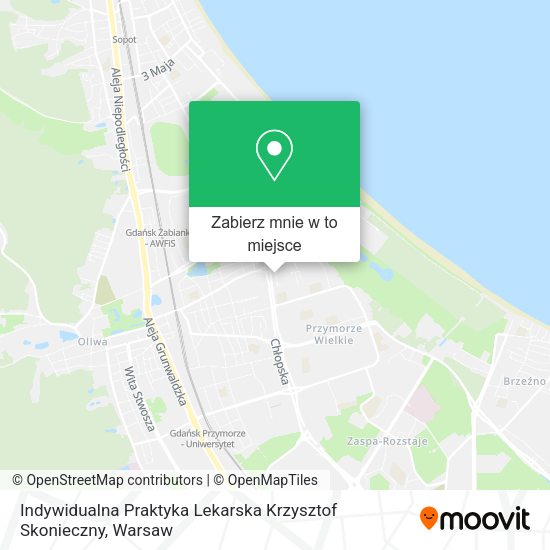 Mapa Indywidualna Praktyka Lekarska Krzysztof Skonieczny