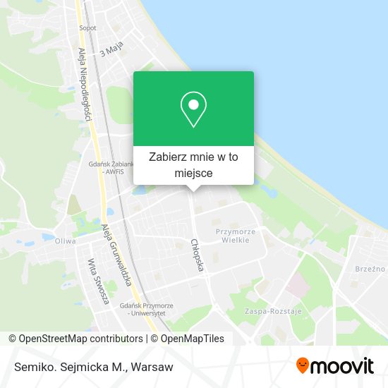 Mapa Semiko. Sejmicka M.