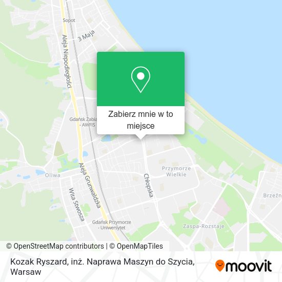 Mapa Kozak Ryszard, inż. Naprawa Maszyn do Szycia