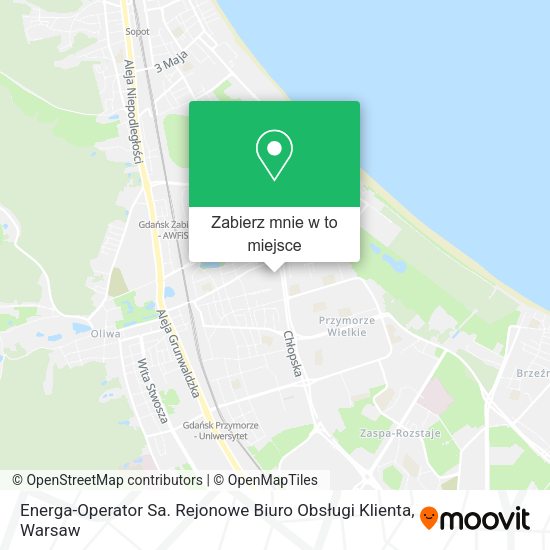 Mapa Energa-Operator Sa. Rejonowe Biuro Obsługi Klienta