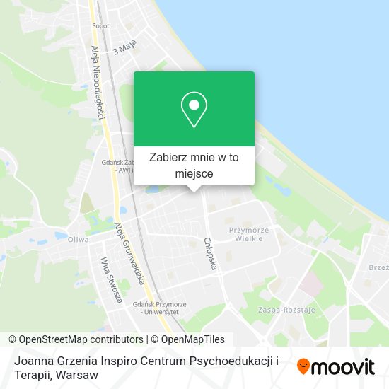 Mapa Joanna Grzenia Inspiro Centrum Psychoedukacji i Terapii