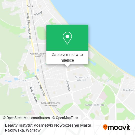 Mapa Beauty Instytut Kosmetyki Nowoczesnej Marta Rakowska