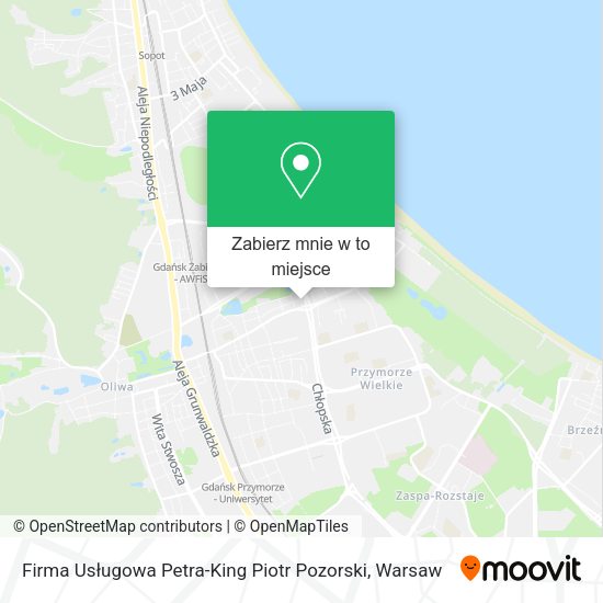 Mapa Firma Usługowa Petra-King Piotr Pozorski