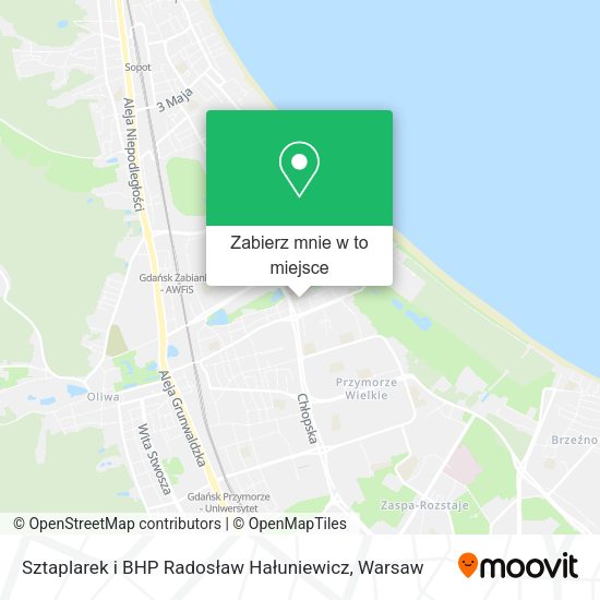 Mapa Sztaplarek i BHP Radosław Hałuniewicz