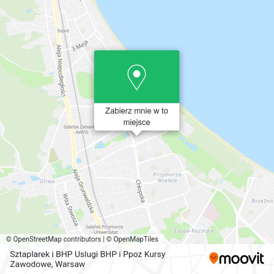 Mapa Sztaplarek i BHP Uslugi BHP i Ppoz Kursy Zawodowe