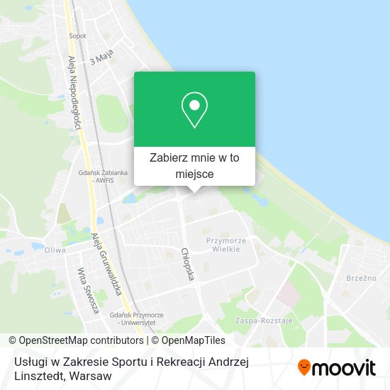 Mapa Usługi w Zakresie Sportu i Rekreacji Andrzej Linsztedt