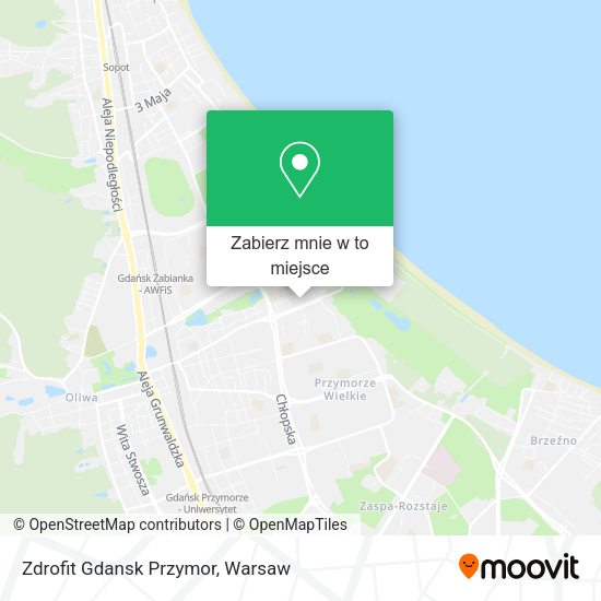 Mapa Zdrofit Gdansk Przymor