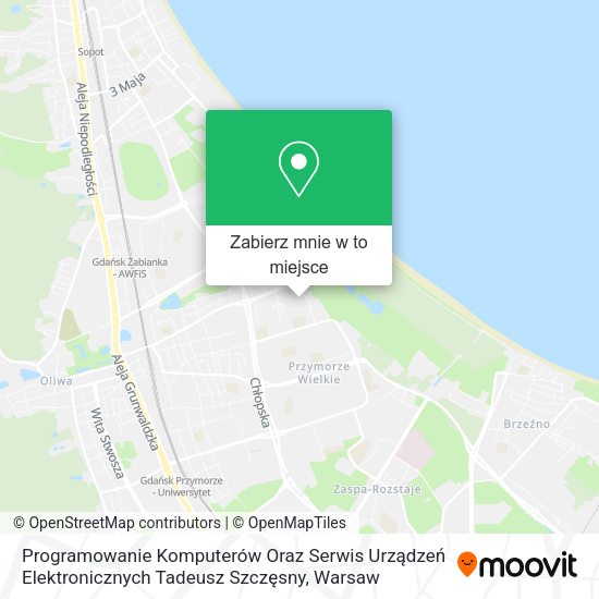 Mapa Programowanie Komputerów Oraz Serwis Urządzeń Elektronicznych Tadeusz Szczęsny