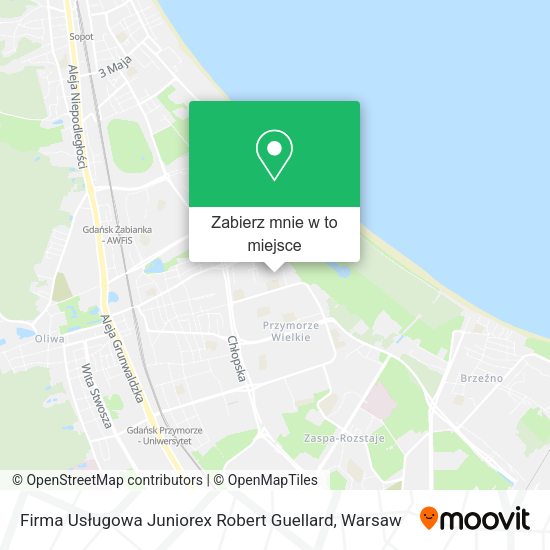 Mapa Firma Usługowa Juniorex Robert Guellard