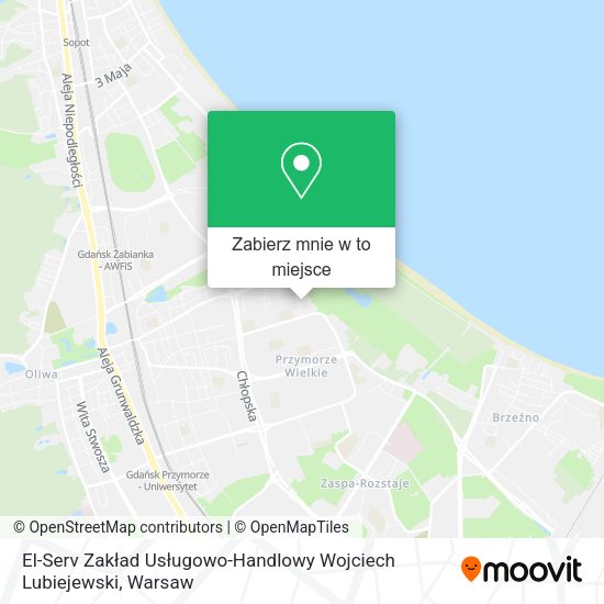 Mapa El-Serv Zakład Usługowo-Handlowy Wojciech Lubiejewski