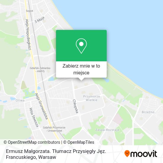 Mapa Ermusz Małgorzata. Tłumacz Przysięgły Jęz. Francuskiego