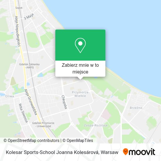 Mapa Kolesar Sports-School Joanna Kolesárová