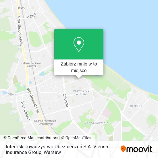 Mapa Interrisk Towarzystwo Ubezpieczeń S.A. Vienna Insurance Group