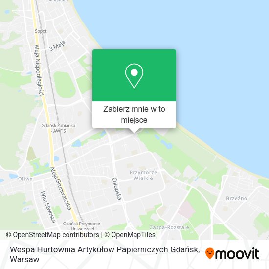 Mapa Wespa Hurtownia Artykułów Papierniczych Gdańsk